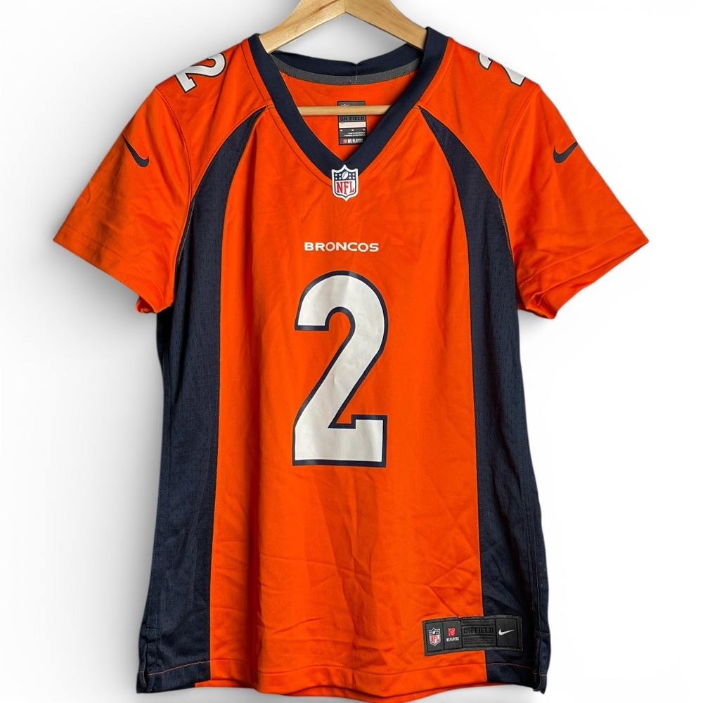 Nike Denver Broncos Patrick Surtain II NFL Jersey Orange Womens‎ Large NWT